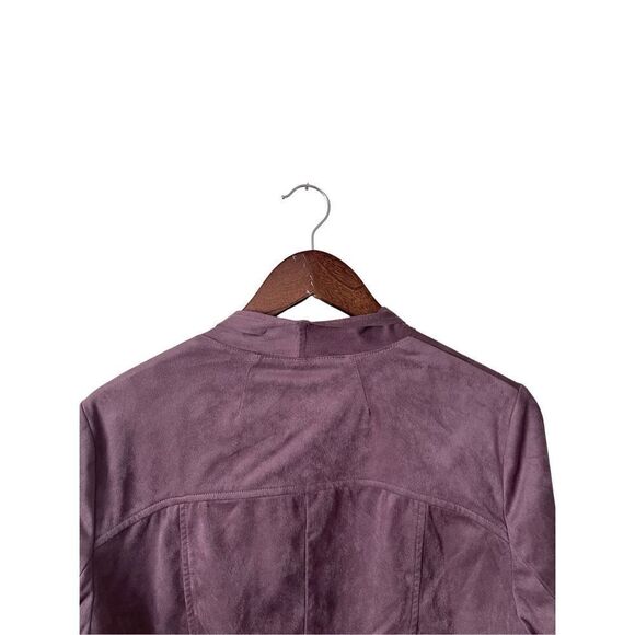 Kut from the Kloth Tayanita Faux Suede Jacket in Wisteria size L NWT - Picture 11 of 13